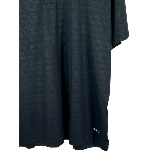 Greg Norman Golf Shirt PLAY DRY Collection Classic Blue & Black Golf Polo – XL - Picture 7 of 7